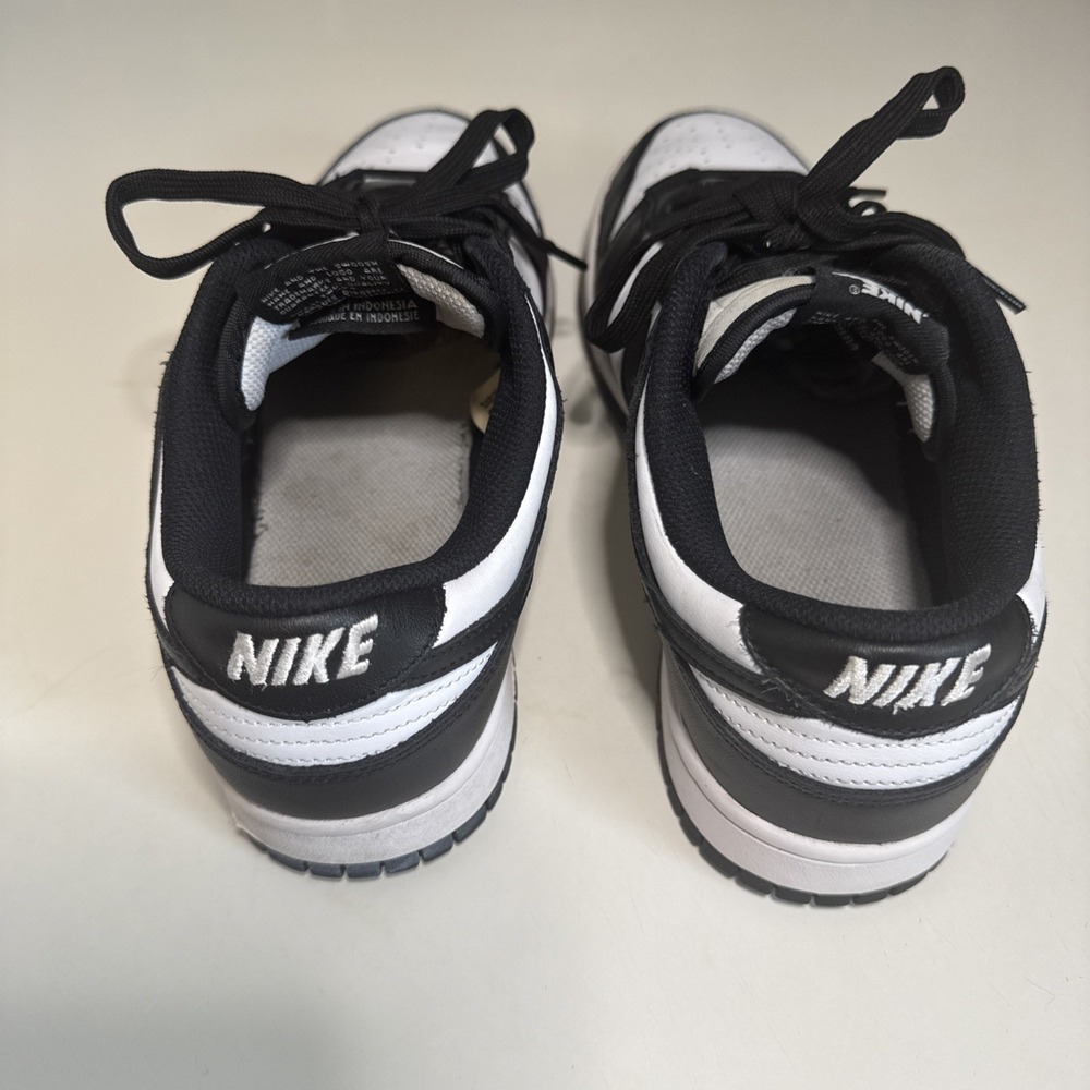 Size 10- Nike Dunk Low Black White - Picture 5 of 7